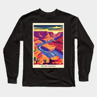 fauvism art of grand canyon usa 3 Long Sleeve T-Shirt